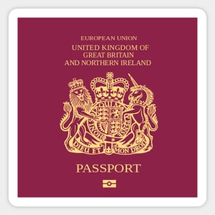 British EU passport Sticker